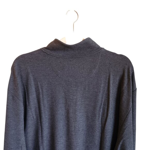 Vineyard Vines Sweater Gray XXL Men's Saltwater 1/4 Quarter Zip Pullover Pima - Picture 9 of 10
